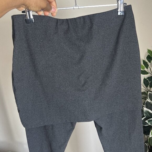 Cabi Style 3577 M'Leggings Size S Charcoal Gray Skirted Leggings Stretch - Picture 4 of 7